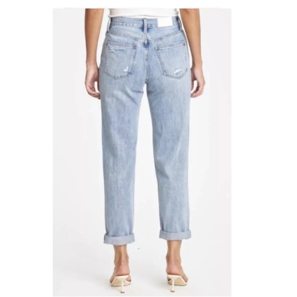 NWT Pistola Presley High Rise Relaxed Roller Jeans in Primetime Sz 27 Revolve - - Picture 3 of 16